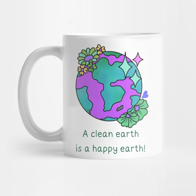 A clean earth is a happy earth! by SUNWANG